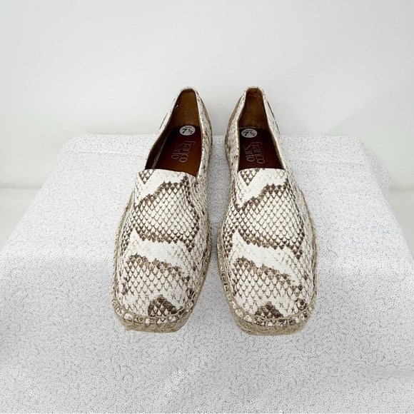 Franco Sarto Espadrille Kenna Snakeskin Espadrille Flats size 7.5W - Picture 10 of 14